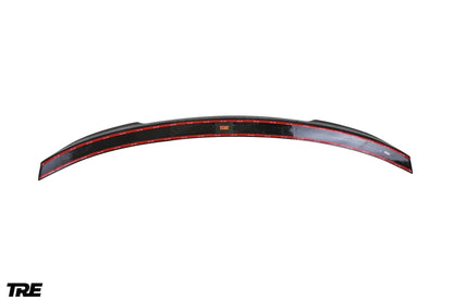 AUTOID x TRE Dry Carbon Fibre/Fiber CS-Style Rear Boot/Trunk Spoiler Lip for BMW 2 Series F22 Coupe & F87 M2 (2014-2021) | Pre-Preg 2x2 Twill Decklid/Boot Lid Wing | OEM+ Fit | Fits 230i, M235i, M2 & M2 Competition