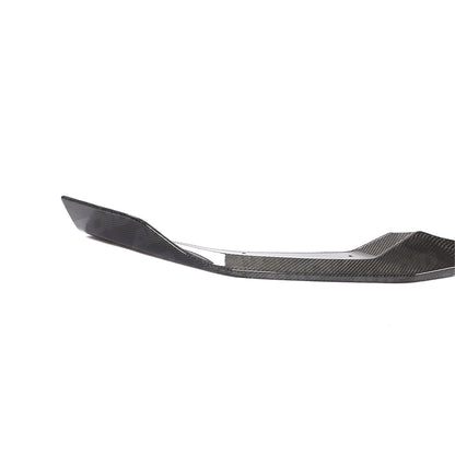 AUTOID BMW M2 Competition (F87/M2C) CS Style Carbon Fibre Front Lip – Splitter, Chin Spoiler, Front Bumper Lip/Extension, Air Dam/Front Valance (2018+) | CFRP 2x2 Twill Weave, OEM-Fit