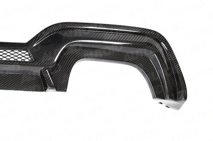 AUTOID Carbon Fibre Rear Diffuser Valance Insert for BMW 3 Series M340i G20 G21 (2019+) – CFRP 2x2 Twill Gloss, Competition/M Performance Style – Rear Bumper Diffuser/Apron Upgrade for Saloon/Sedan & Touring/Estate