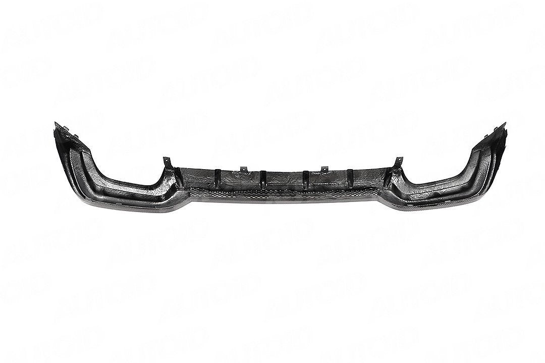 AUTOID Carbon Fibre Rear Diffuser Valance Insert for BMW 3 Series M340i G20 G21 (2019+) – CFRP 2x2 Twill Gloss, Competition/M Performance Style – Rear Bumper Diffuser/Apron Upgrade for Saloon/Sedan & Touring/Estate