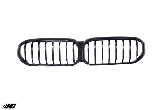 AUTOID BMW 5 Series G30/G31 LCI (2020+) Gloss Black Single Slat Kidney Grilles â€“ OEM-Style Direct Replacement Fits 518d 520i 540ix M550dx