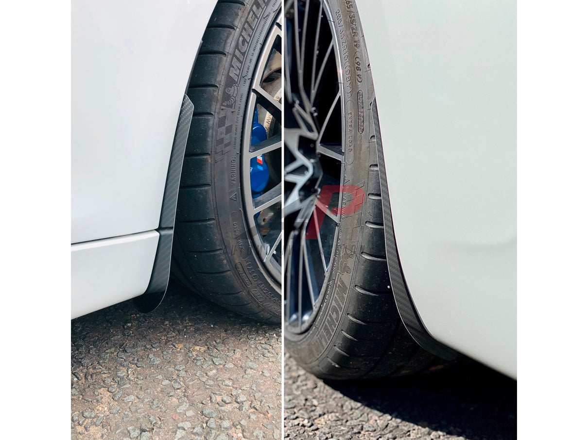BMW 1 Series F20 F21 M135i/M140i (xDrive & M Sport) Carbon Fibre Arch Guards/Spats - Front & Rear Wheel Arch Protectors Splash Guards Mud Flap Alternative - Gloss Twill or Forged - OEM+ Fit - Automotive Passion AP009/AP010