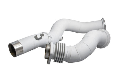 Active Autowerke (AA) BMW S55 Catless/Decat Downpipes (F80 M3, F82/F83 M4, F87 M2 Competition) - 304 Stainless, Flex Joints, Optional White Lightning Ceramic Coating - F8X Non-OPF