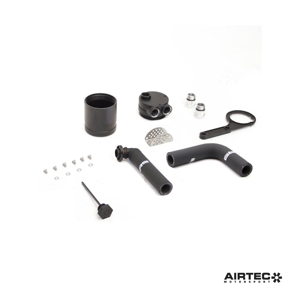 AIRTEC Motorsport BMW S55 Oil Catch Can Kit / PCV Breather Tank – F87 M2 Competition, F80 M3, F82/F83 M4 GTS/CS – Direct-Fit Crankcase Ventilation Vapour Separator, Blow-By Oil Separator – ATMSBMW2