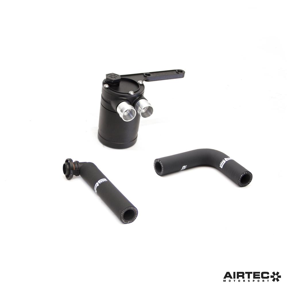AIRTEC Motorsport BMW S55 Oil Catch Can Kit / PCV Breather Tank – F87 M2 Competition, F80 M3, F82/F83 M4 GTS/CS – Direct-Fit Crankcase Ventilation Vapour Separator, Blow-By Oil Separator – ATMSBMW2