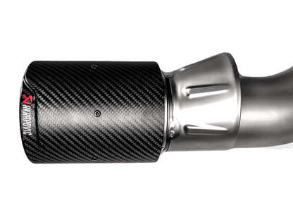 Akrapovic Titanium Valved Axle-Back Exhaust for BMW 1 Series M140i & M140i xDrive (F20/F21) 2018+ OPF/GPF/PPF | Slip-On Rear Silencer/Back Box with Carbon Tailpipes | ECE Approved B58 Performance Muffler | S-BM/T/5H