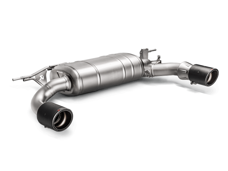 Akrapovic Slip-On Line Titanium Axle-Back Exhaust System for BMW 340i 440i (F30 F31 F32 F33 F36, xDrive) - OPF GPF, ECE Approved, Valved, Carbon Fibre Tips