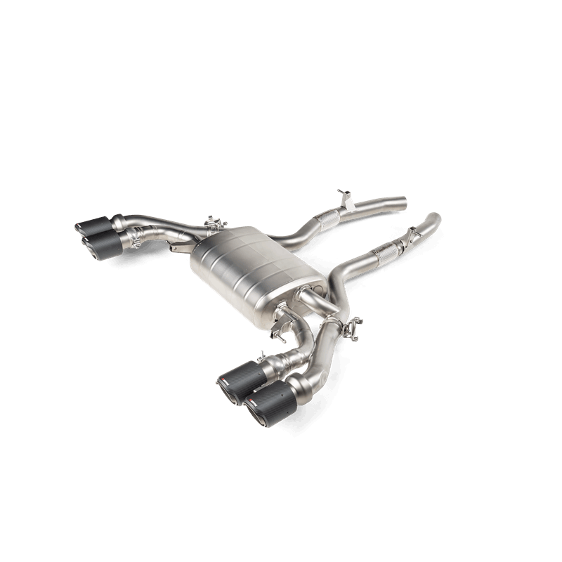 Akrapovic Slip-On Line Titanium Axle-Back Sports Exhaust for BMW X3M X4M F97 F98 (Competition) - Valved Rear Muffler/Backbox/Silencer, OPF/GPF Friendly, ECE Approved - S58 - S-BM/T/10H