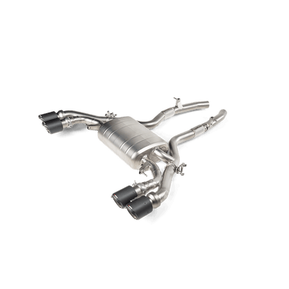 Akrapovic Slip-On Line Titanium Axle-Back Sports Exhaust for BMW X3M X4M F97 F98 (Competition) - Valved Rear Muffler/Backbox/Silencer, OPF/GPF Friendly, ECE Approved - S58 - S-BM/T/10H