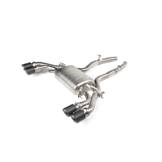 Akrapovic Slip-On Line Titanium Axle-Back Sports Exhaust for BMW X3M X4M F97 F98 (Competition) - Valved Rear Muffler/Backbox/Silencer, OPF/GPF Friendly, ECE Approved - S58 - S-BM/T/10H
