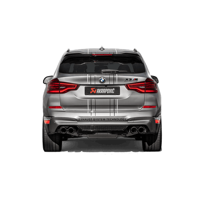 Akrapovic Slip-On Line Titanium Axle-Back Sports Exhaust for BMW X3M X4M F97 F98 (Competition) - Valved Rear Muffler/Backbox/Silencer, OPF/GPF Friendly, ECE Approved - S58 - S-BM/T/10H
