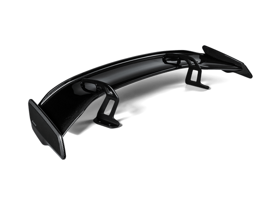 Akrapovic Carbon Fibre (Fiber) Rear Wing / Spoiler for BMW G87 M2, G80/G81 M3, G82/G83 M4 – High Gloss | Swan Neck Adjustable Aero Wing, Titanium Hardware | G8X Performance Boot Lid Spoiler (Includes Competition & xDrive)