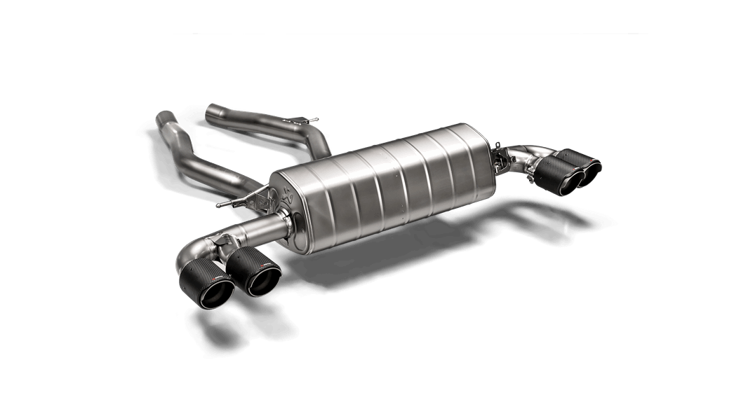 Akrapovic BMW Z4 M40i G29 B58 Titanium Axle-Back Exhaust with Carbon Tips - Slip-On Rear Silencer/Back Box, EU/ECE Road-Legal Type Approved, OPF/GPF/PPF Compatible (2019+) - Sports Performance Muffler Upgrade S-BM/T/9H
