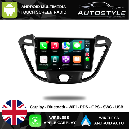 Ford Transit Custom Apple Carplay / Android Auto 9" Stereo Upgrade (2012-2018)