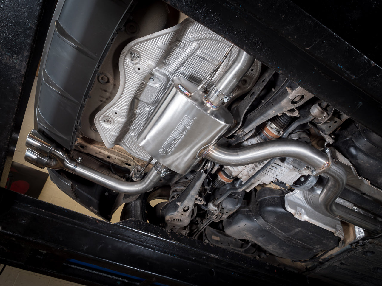 Audi S3 8V Sportback 5 Door 2.0 TFSI quattro (2013-2018) Non-Valved Cat-Back/Catback Exhaust System, 3in/76mm Stainless, Quad Tips, Resonated or Non-Resonated, Valve Delete, UK Made - Fits Pre-GPF/OPF