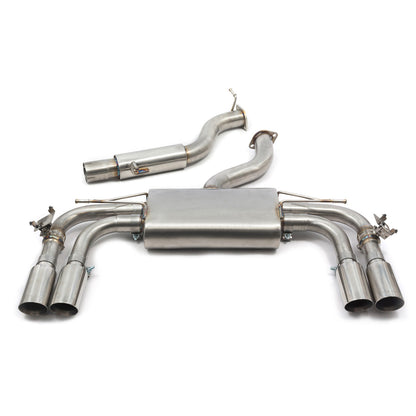 Audi S3 8V Sportback 5dr MK3 (2013-2018) Valved Cat Back/Catback Exhaust System | Switchable Valve-Controlled T304 Stainless, 3" (76mm) | Resonated or Non-Resonated | Retains Drive Select OEM Flaps | Pre-OPF/Non-GPF | UK Made | DSG/S tronic Compatible