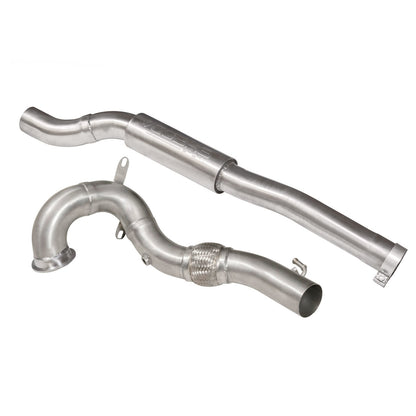Audi TTS Mk3 (8S) 2.0 TFSI Quattro Downpipe – 3" Stainless Front Pipe, High Flow Sports Cat or Decat/Catless Race Pipe, Non-GPF/Pre-OPF, EA888 Gen 3, Stage 2 Turbo Outlet, Direct Fit to OE Centre – Cobra Sport Performance Exhaust
