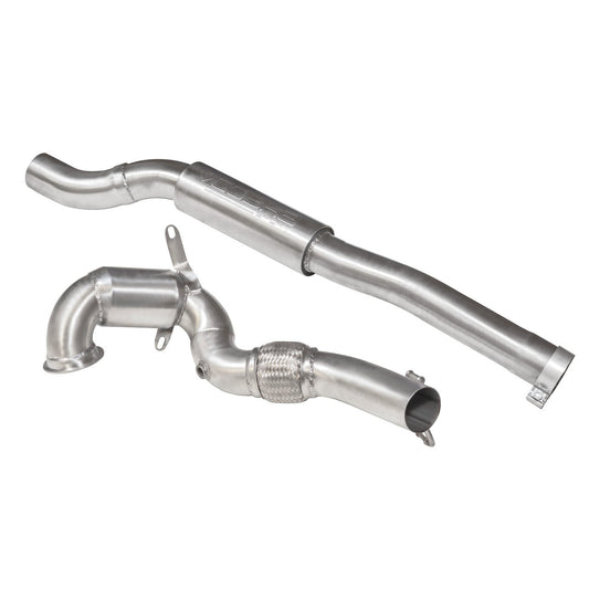 Audi TTS Mk3 (8S) 2.0 TFSI Quattro Downpipe – 3" Stainless Front Pipe, High Flow Sports Cat or Decat/Catless Race Pipe, Non-GPF/Pre-OPF, EA888 Gen 3, Stage 2 Turbo Outlet, Direct Fit to OE Centre – Cobra Sport Performance Exhaust