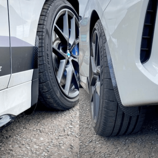 BMW 1 Series F40 M135i xDrive (M135ix) 2020+ Gloss Carbon Fibre Wheel Arch Guards Front & Rear Set | Paint Protection Splash/Mud Guard Arch Extensions | Automotive Passion AP013