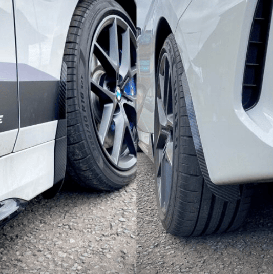 BMW 1 Series F40 M135i xDrive (M135ix) 2020+ Gloss Carbon Fibre Wheel Arch Guards Front & Rear Set | Paint Protection Splash/Mud Guard Arch Extensions | Automotive Passion AP013