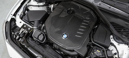 Eventuri B58 Carbon Fibre/Fiber Engine Cover Shroud for BMW F-Series M140i M240i M340i - 1 Series F20 F21, 2 Series F22 F23, 3 Series F30 F31 | Engine Bay Top Cover Under-Bonnet/Underhood OEM+ Direct Replacement