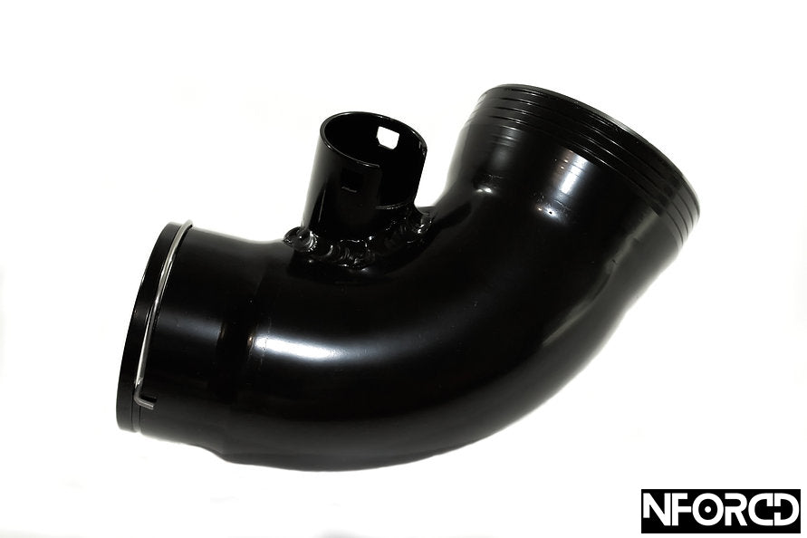BMW B58 High-Flow Turbo Inlet Pipe / Intake Elbow (Big-Bore Aluminium Suction Pipe, Compressor Inlet/Mouthpiece) - Faster Spool, Sharper Throttle, Deeper Induction - Fits Osprey B58 Intake - For M140i M240i 340i 440i 540i X3 M40i - Nforcd