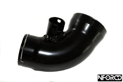 BMW B58 High-Flow Turbo Inlet Pipe / Intake Elbow (Big-Bore Aluminium Suction Pipe, Compressor Inlet/Mouthpiece) - Faster Spool, Sharper Throttle, Deeper Induction - Fits Osprey B58 Intake - For M140i M240i 340i 440i 540i X3 M40i - Nforcd
