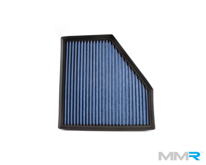 MMR Performance High-Flow Cotton Gauze Panel Air Filter (Drop-In, Washable, Reusable) for BMW F-Series B48/B58 2.0/3.0 - 1/2/3/4 Series F20 F21 F22 F23 F30 F31 F32 F33 - M140i M240i 340i 440i 330i 430i 230i 220i 125i 120i - OEM Airbox Intake Upgrade