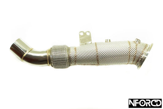 Osprey Performance BMW B58 Decat/Catless Downpipe (Cat Delete) with OEM-Style Heat Shield - Stainless