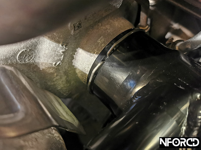 BMW B58 High-Flow Turbo Inlet Pipe / Intake Elbow (Big-Bore Aluminium Suction Pipe, Compressor Inlet/Mouthpiece) - Faster Spool, Sharper Throttle, Deeper Induction - Fits Osprey B58 Intake - For M140i M240i 340i 440i 540i X3 M40i - Nforcd