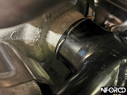 BMW B58 High-Flow Turbo Inlet Pipe / Intake Elbow (Big-Bore Aluminium Suction Pipe, Compressor Inlet/Mouthpiece) - Faster Spool, Sharper Throttle, Deeper Induction - Fits Osprey B58 Intake - For M140i M240i 340i 440i 540i X3 M40i - Nforcd