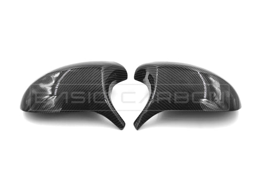 Basic Carbon BMW E92 LCI M Style Carbon Fibre Wing Mirror Covers/Caps (Pair) - 3 Series Coupe 2010-2013, OEM Fit Gloss Replacement - BC99948