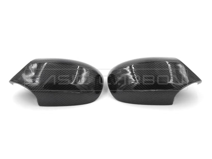 Basic Carbon BMW E92 LCI M Style Carbon Fibre Wing Mirror Covers/Caps (Pair) - 3 Series Coupe 2010-2013, OEM Fit Gloss Replacement - BC99948