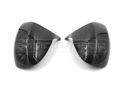 Basic Carbon BMW E92 LCI M Style Carbon Fibre Wing Mirror Covers/Caps (Pair) - 3 Series Coupe 2010-2013, OEM Fit Gloss Replacement - BC99948