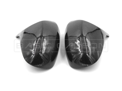 Basic Carbon BMW E92 LCI M Style Carbon Fibre Wing Mirror Covers/Caps (Pair) - 3 Series Coupe 2010-2013, OEM Fit Gloss Replacement - BC99948