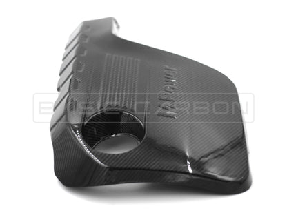 BMW M3/M4 F80 F82 F83 (S55) Carbon Fibre Engine Cover/Shroud Top Panel – Dry Carbon Pre‑Preg, Autoclave Cured, OEM Replacement Under‑Hood/Under‑Bonnet Motor Cover, Engine Bay Dress‑Up Trim | Basic Carbon