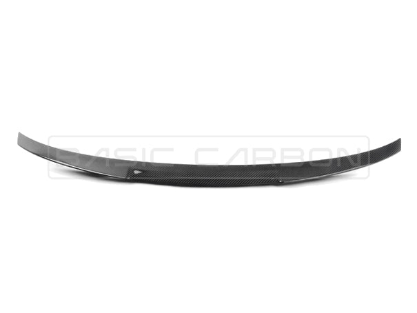 Basic Carbon BMW M4 F82 Coupe Rear Lip Spoiler – Carbon Fibre/Carbon Fiber Bootlid Lip / Trunk Decklid Lip Wing Ducktail – Pre-Preg Gloss CF, OEM Stick-On Fit 2014-2020 | Tailgate Lip | BC99946