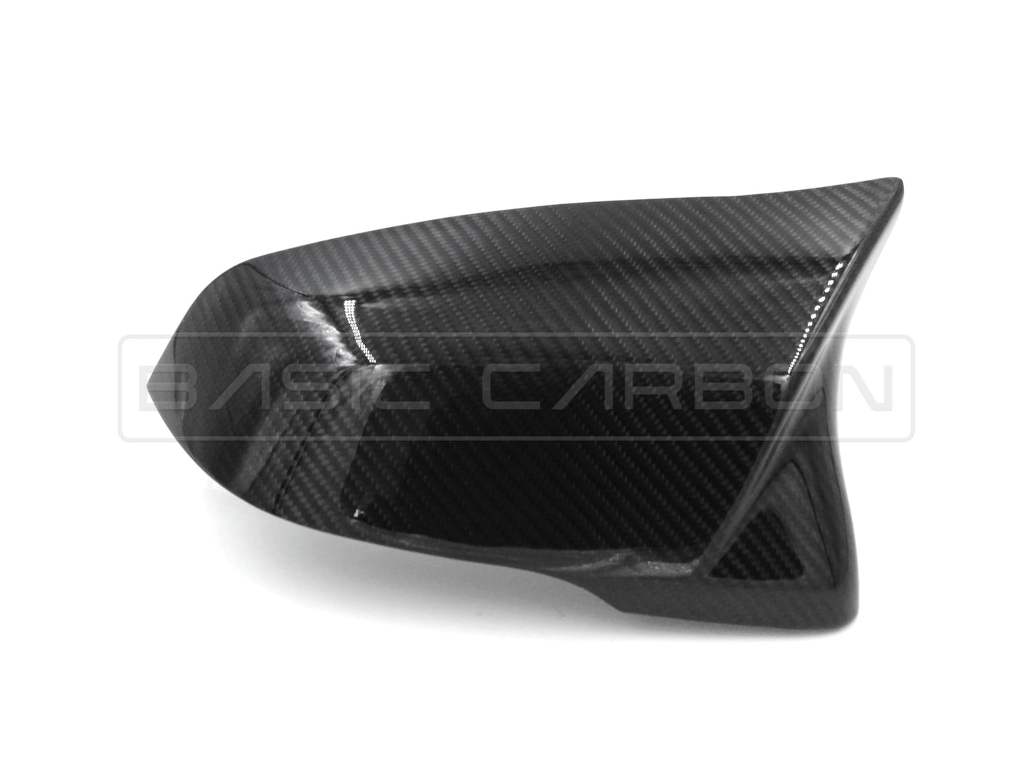 Basic Carbon M Style Mirror Covers for BMW F40 1 Series (M135iX), F44/F46 2 Series, Z4 G29, X1 F48/F49, X2 F39 & Toyota Supra A90 | Real Carbon Fibre or Gloss Black | Direct OEM Replacement Caps