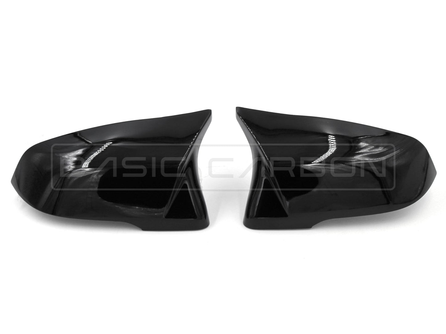 Basic Carbon M Style Mirror Covers for BMW F40 1 Series (M135iX), F44/F46 2 Series, Z4 G29, X1 F48/F49, X2 F39 & Toyota Supra A90 | Real Carbon Fibre or Gloss Black | Direct OEM Replacement Caps