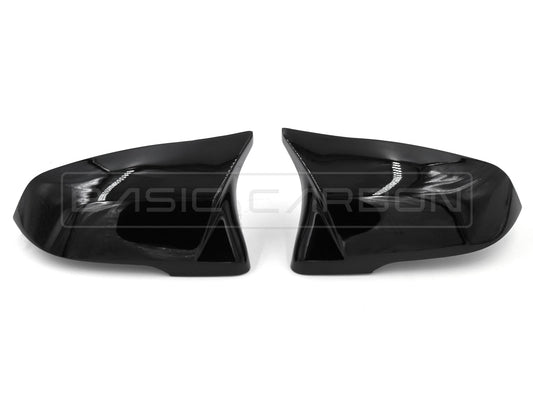Basic Carbon M Style Mirror Covers for BMW F40 1 Series (M135iX), F44/F46 2 Series, Z4 G29, X1 F48/F49, X2 F39 & Toyota Supra A90 | Real Carbon Fibre or Gloss Black | Direct OEM Replacement Caps