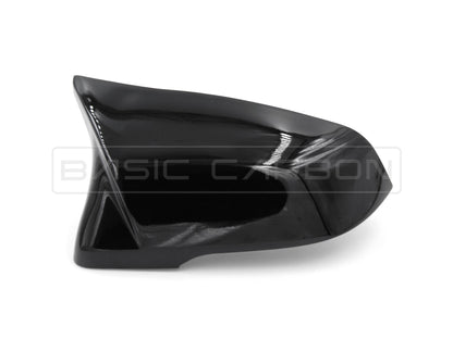 Basic Carbon M Style Mirror Covers for BMW F40 1 Series (M135iX), F44/F46 2 Series, Z4 G29, X1 F48/F49, X2 F39 & Toyota Supra A90 | Real Carbon Fibre or Gloss Black | Direct OEM Replacement Caps