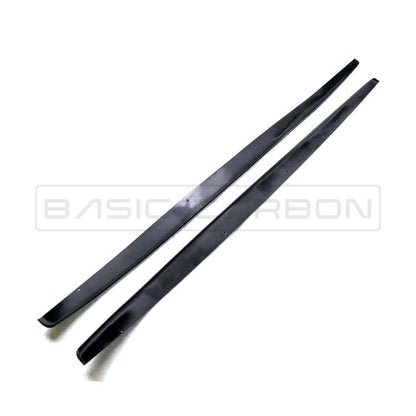 Basic Carbon BMW 1 Series F20/F21 Gloss Black Performance Side Skirt Extensions (2015-2019) Fits M135i & M140i - Part BC99890
