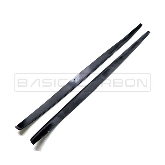 Basic Carbon BMW 1 Series F20/F21 Gloss Black Performance Side Skirt Extensions (2015-2019) Fits M135i & M140i - Part BC99890