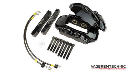 Vagbremtechnic Front Caliper Upgrade Kit with 4 Piston Brembo Calipers - M3 E46