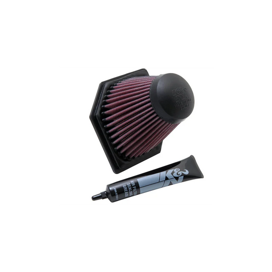 K&N BM-1205 Performance Air Filter for BMW K1200R/K1200S (K 1200 R/S) 2005-2010 – Washable Reusable Drop-In Panel Intake Air Cleaner, Oiled Cotton, OEM Airbox Replacement (BM1205 BM 1205)