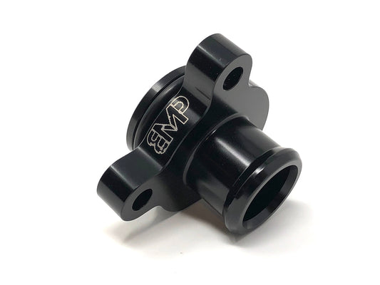 Black Market Parts (BMP) BMW Billet Aluminium Coolant Flange/Outlet Upgrade - E90 F30 F80 F02 (N54/N55/N20) - Fits 325i 335i 535i 740i M2 M3 M4 135i 640i - Anodised 6061, Viton O-Ring, Stainless Clamp