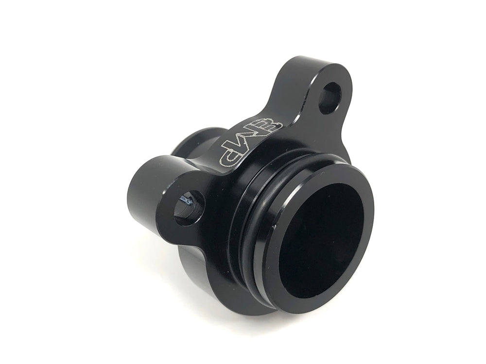 Black Market Parts (BMP) BMW Billet Aluminium Coolant Flange/Outlet Upgrade - E90 F30 F80 F02 (N54/N55/N20) - Fits 325i 335i 535i 740i M2 M3 M4 135i 640i - Anodised 6061, Viton O-Ring, Stainless Clamp