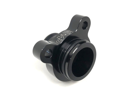 Black Market Parts (BMP) BMW Billet Aluminium Coolant Flange/Outlet Upgrade - E90 F30 F80 F02 (N54/N55/N20) - Fits 325i 335i 535i 740i M2 M3 M4 135i 640i - Anodised 6061, Viton O-Ring, Stainless Clamp