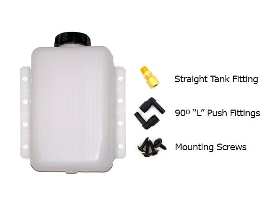 Burger Motorsports BMS BMW Universal Water-Methanol Injection Tank/Reservoir (WMI Meth Tank) - Trunk/Boot-Mount, 1 & 2 Gallon, Clear or Black, Low-Profile - Fits BMW F-Series F10 F20 F30 F32 F80 F82 - Alcohol Injection/Charge Cooling Fluid Tank