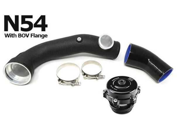 Burger Motorsports BMS BMW N54 Aluminium Charge Pipe w/ TiAL BOV Flange â€“ E82/E88 135i, 1M, E90/E91/E92/E93 335i/335is, E60/E61 535i â€“ Direct-Fit Upgrade